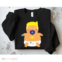 Funny Angry Baby Trump Balloon Sweatshirt thumb 2
