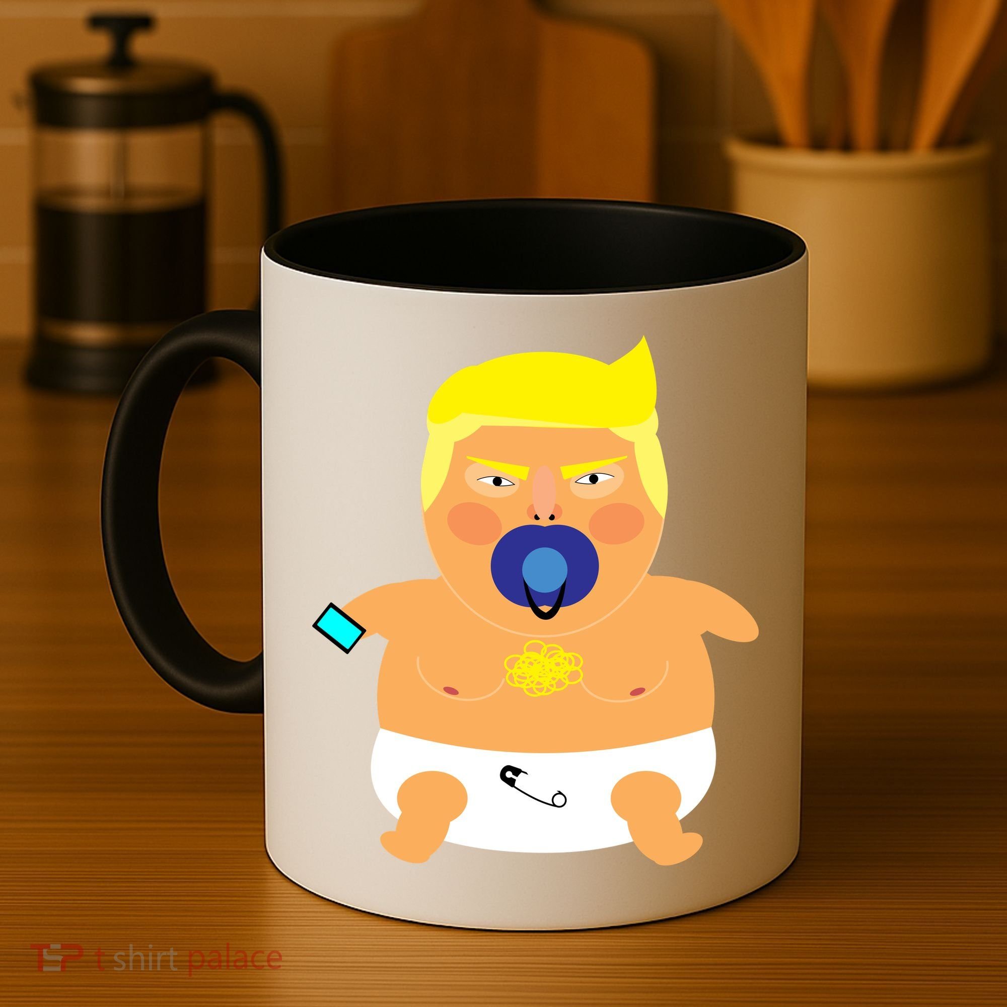 Funny Angry Baby Trump Balloon Coffee Mug