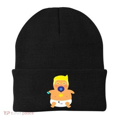 Funny Angry Baby Trump Balloon Beanie