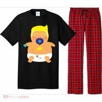 Funny Angry Baby Trump Balloon Pajama Set thumb 0