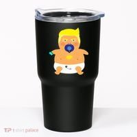 Funny Angry Baby Trump Balloon Tumbler thumb 0