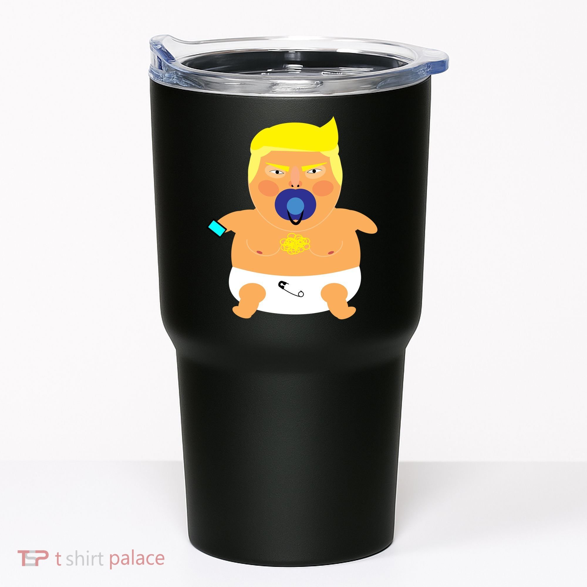 Funny Angry Baby Trump Balloon Tumbler