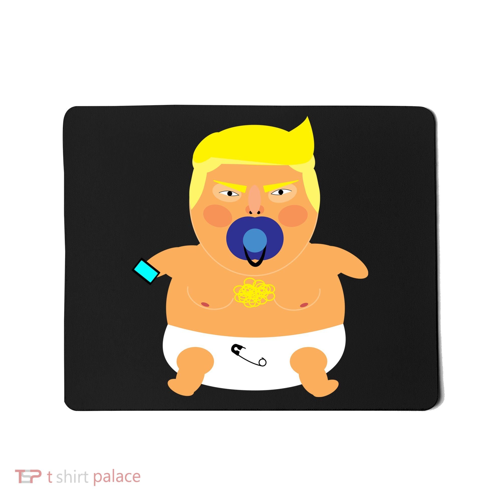 Funny Angry Baby Trump Balloon Mousepad