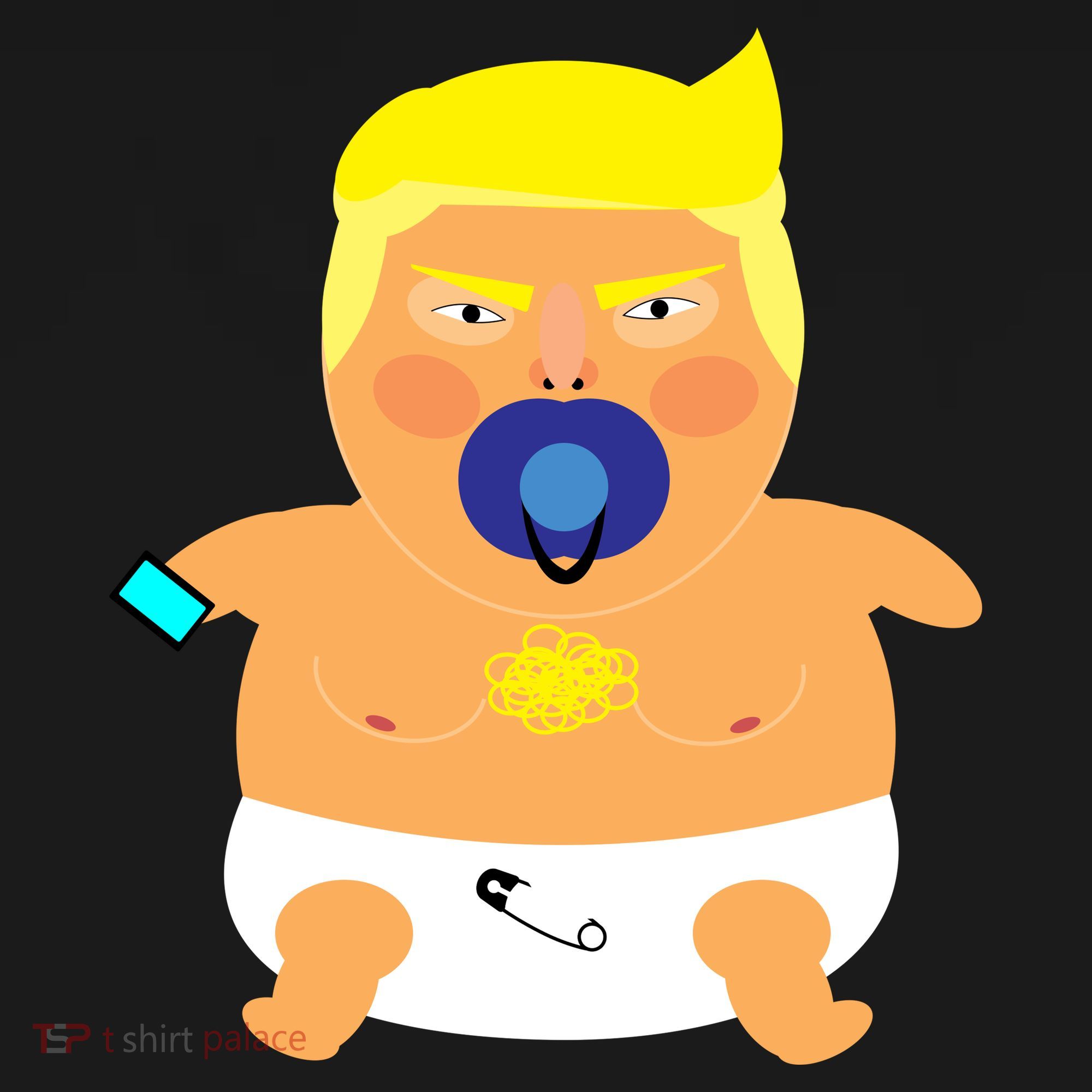 Funny Angry Baby Trump Balloon Women's Tank Top