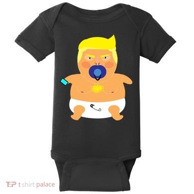 Funny Angry Baby Trump Balloon Baby Bodysuit