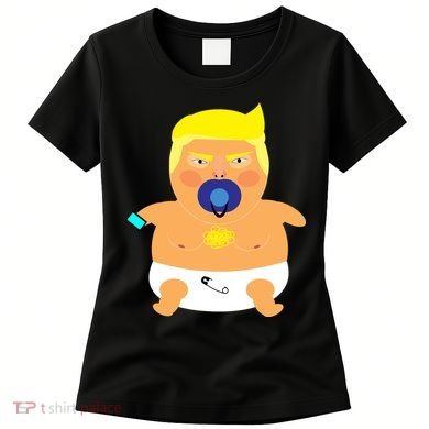 Funny Angry Baby Trump Balloon Women's T-Shirt