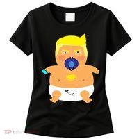 Funny Angry Baby Trump Balloon Women's T-Shirt thumb 0