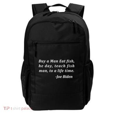 Funny Anti Joe Biden Quote Stumbles His Words Backpack