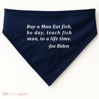 Funny Anti Joe Biden Quote Stumbles His Words USA-Made Doggie Bandana thumb 0