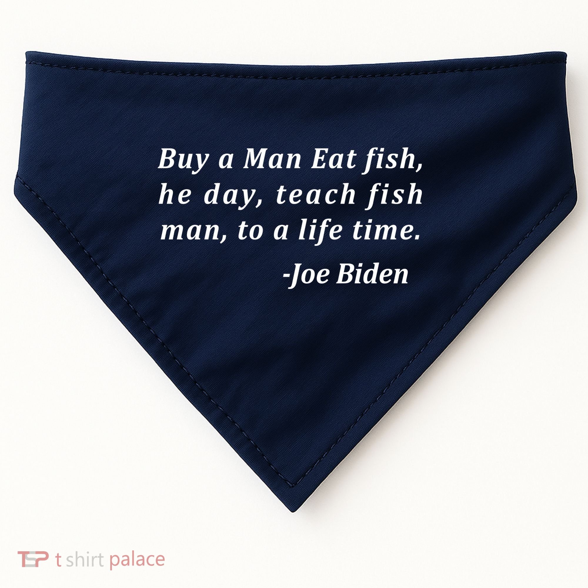 Funny Anti Joe Biden Quote Stumbles His Words USA-Made Doggie Bandana