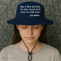 Funny Anti Joe Biden Quote Stumbles His Words Bucket Hat thumb 3