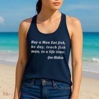 Funny Anti Joe Biden Quote Stumbles His Words Women's Tank Top thumb 2