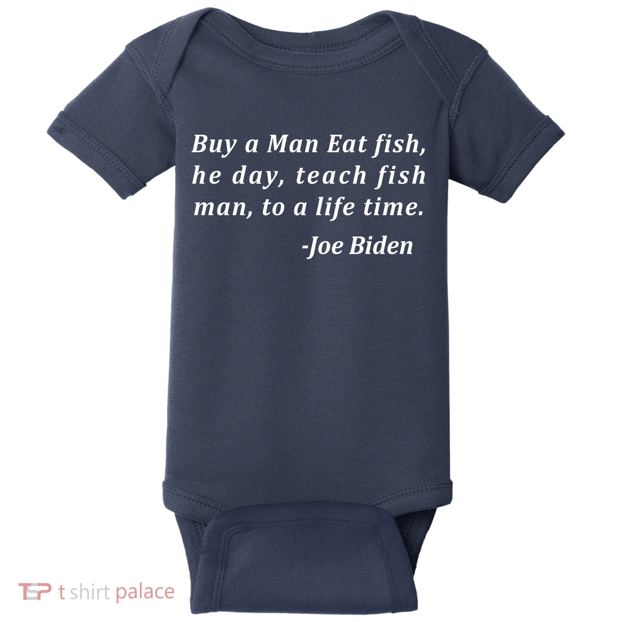 Funny Anti Joe Biden Quote Stumbles His Words Baby Bodysuit