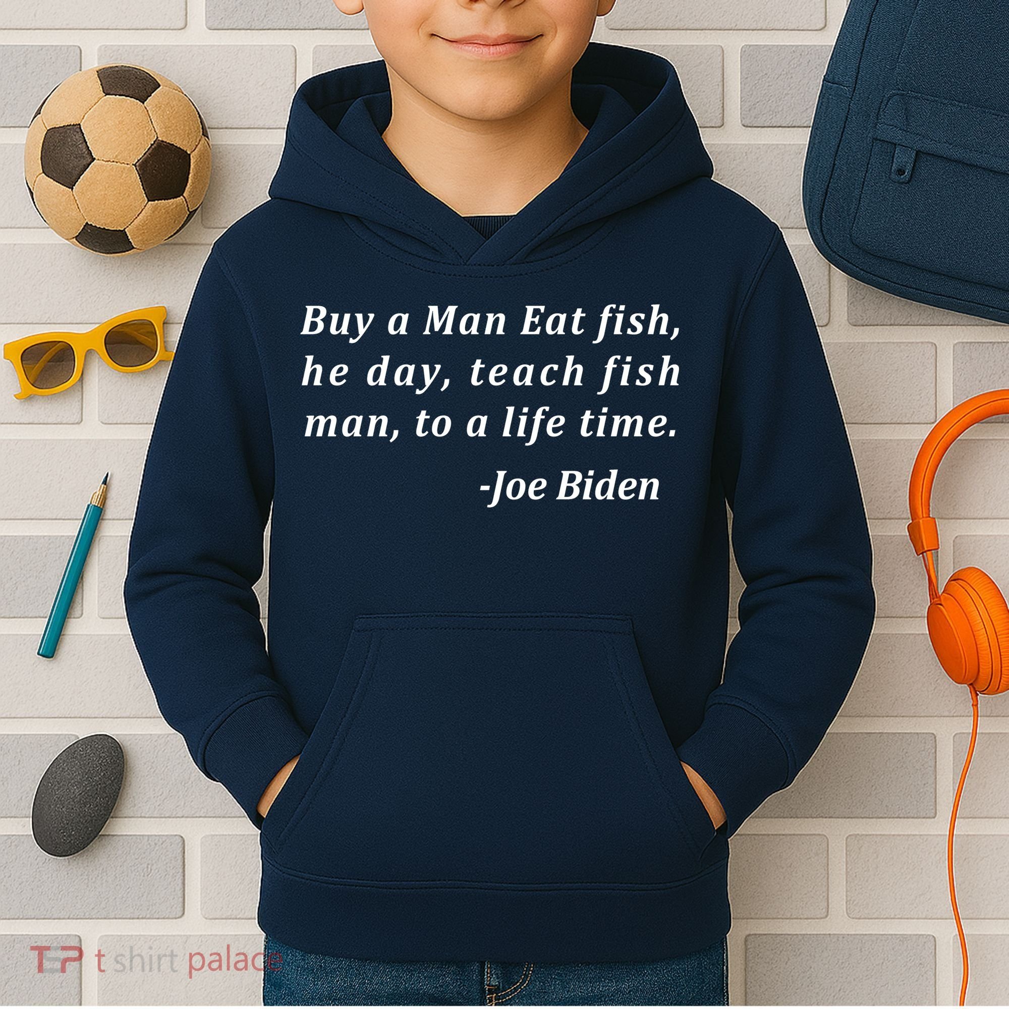 Funny Anti Joe Biden Quote Stumbles His Words Kids Hoodie