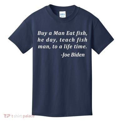 Funny Anti Joe Biden Quote Stumbles His Words Kids T-Shirt
