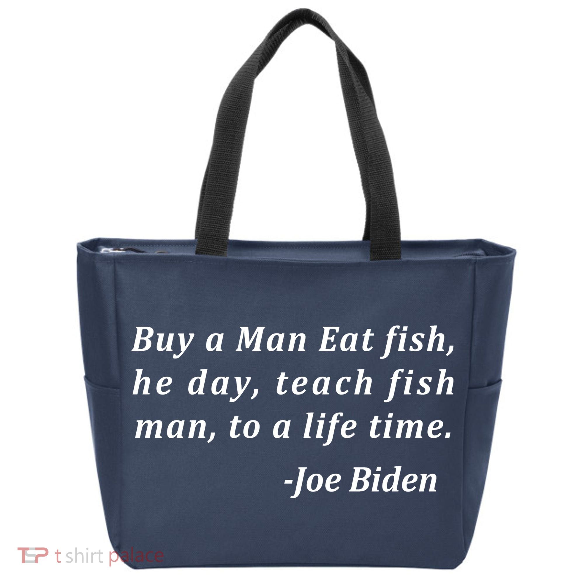 Funny Anti Joe Biden Quote Stumbles His Words Tote Bag