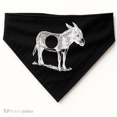Funny Asshole Donkey USA-Made Doggie Bandana