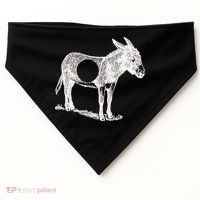 Funny Asshole Donkey USA-Made Doggie Bandana thumb 0