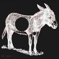 Funny Asshole Donkey USA-Made Doggie Bandana thumb 2