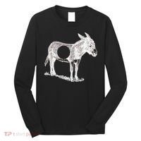 Funny Asshole Donkey Long Sleeve Shirt thumb 0