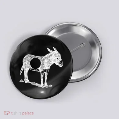 Funny Asshole Donkey Button