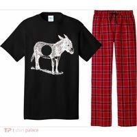 Funny Asshole Donkey Pajama Set thumb 0