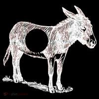 Funny Asshole Donkey Ornament thumb 1