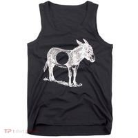 Funny Asshole Donkey Tank Top thumb 0