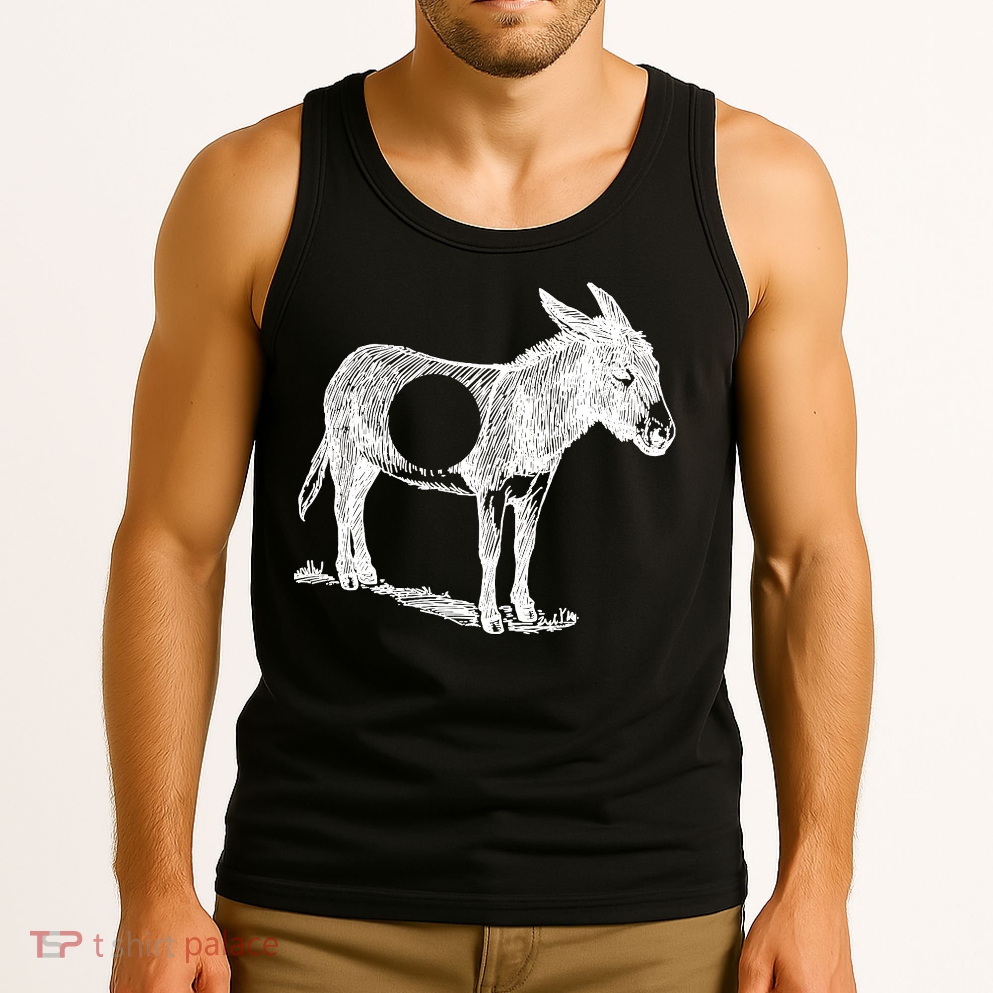 Funny Asshole Donkey Tank Top