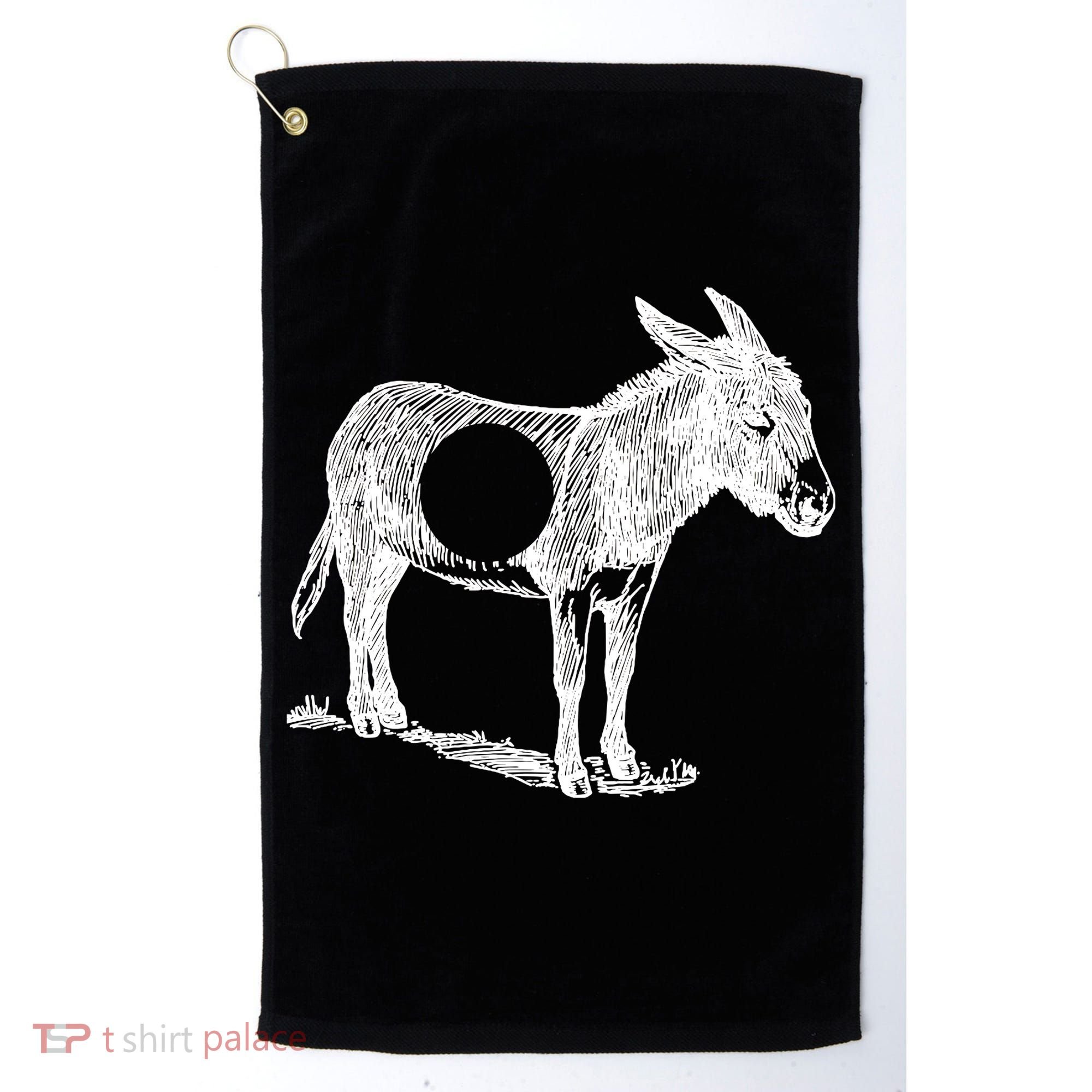 Funny Asshole Donkey Golf Towel