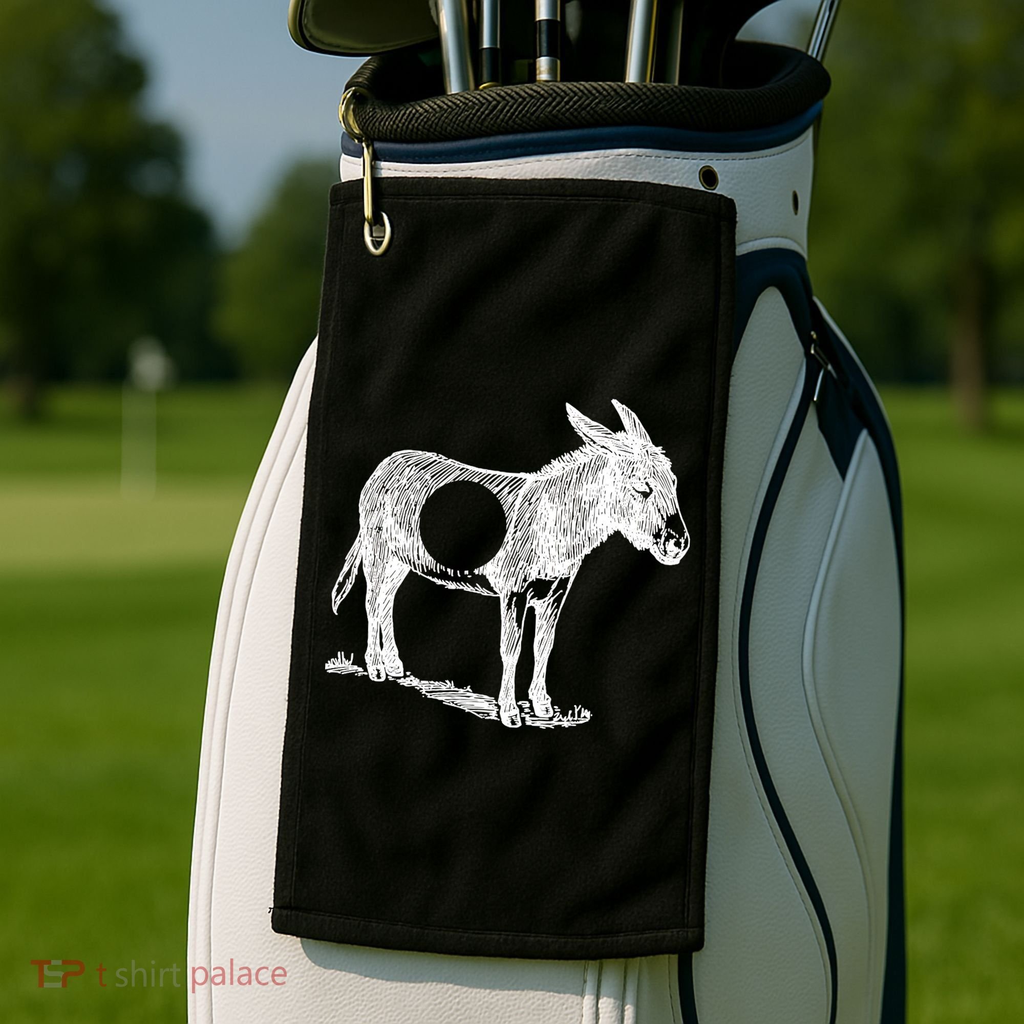 Funny Asshole Donkey Golf Towel