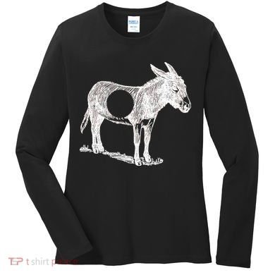 Funny Asshole Donkey Women's Long Sleeve Shirt