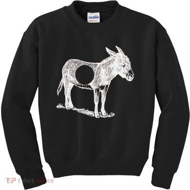 Funny Asshole Donkey Kids Sweatshirt