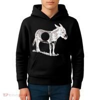Funny Asshole Donkey Kids Hoodie thumb 4
