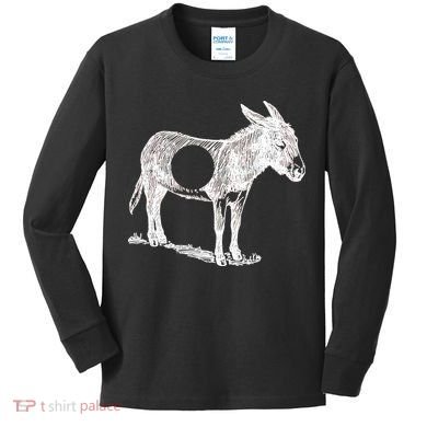 Funny Asshole Donkey Kids Long Sleeve Shirt