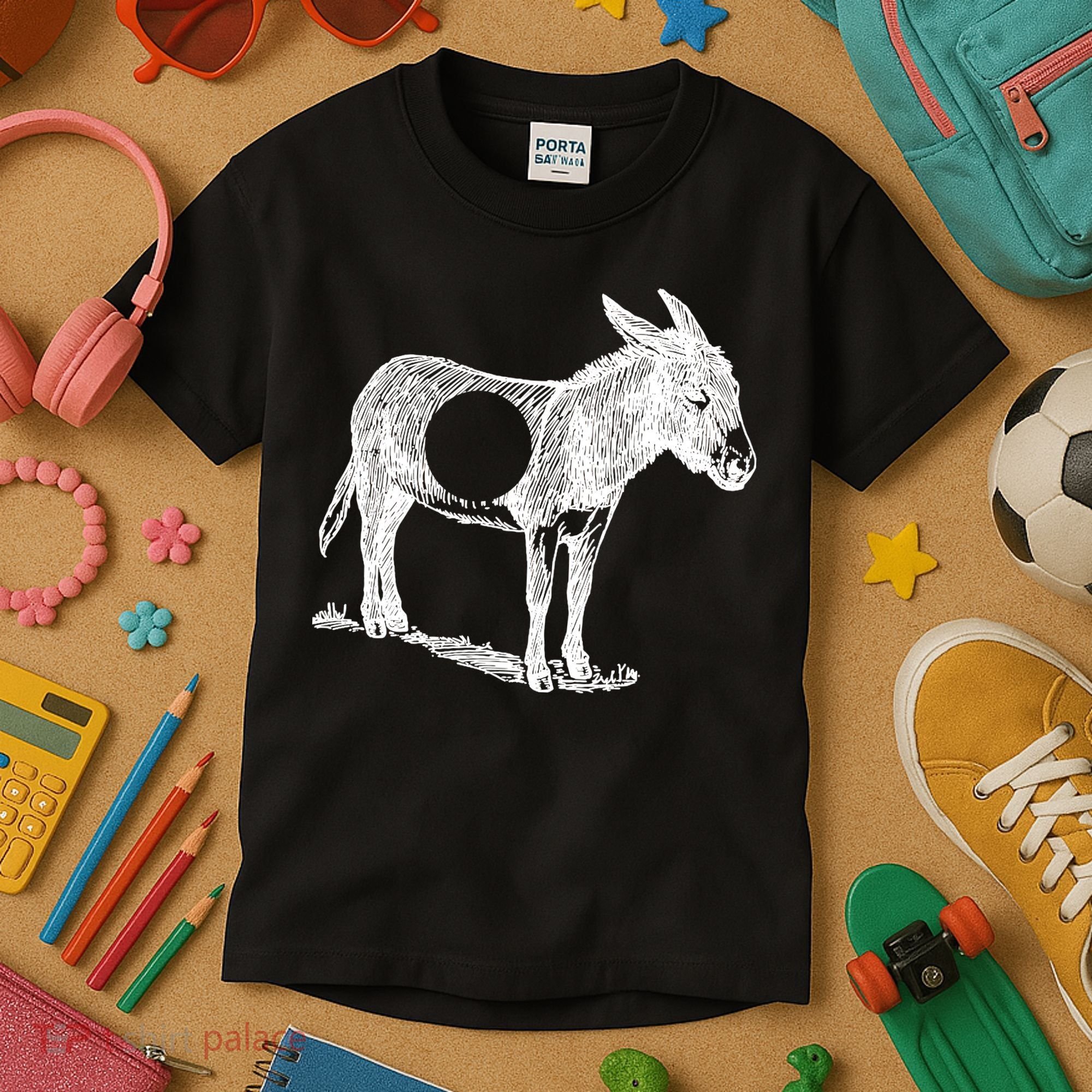 Funny Asshole Donkey Kids T-Shirt
