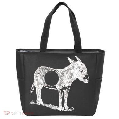 Funny Asshole Donkey Tote Bag