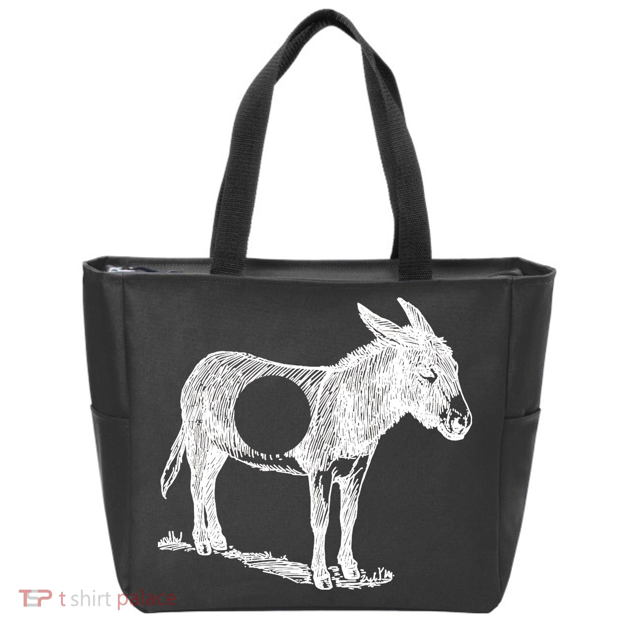 Funny Asshole Donkey Tote Bag
