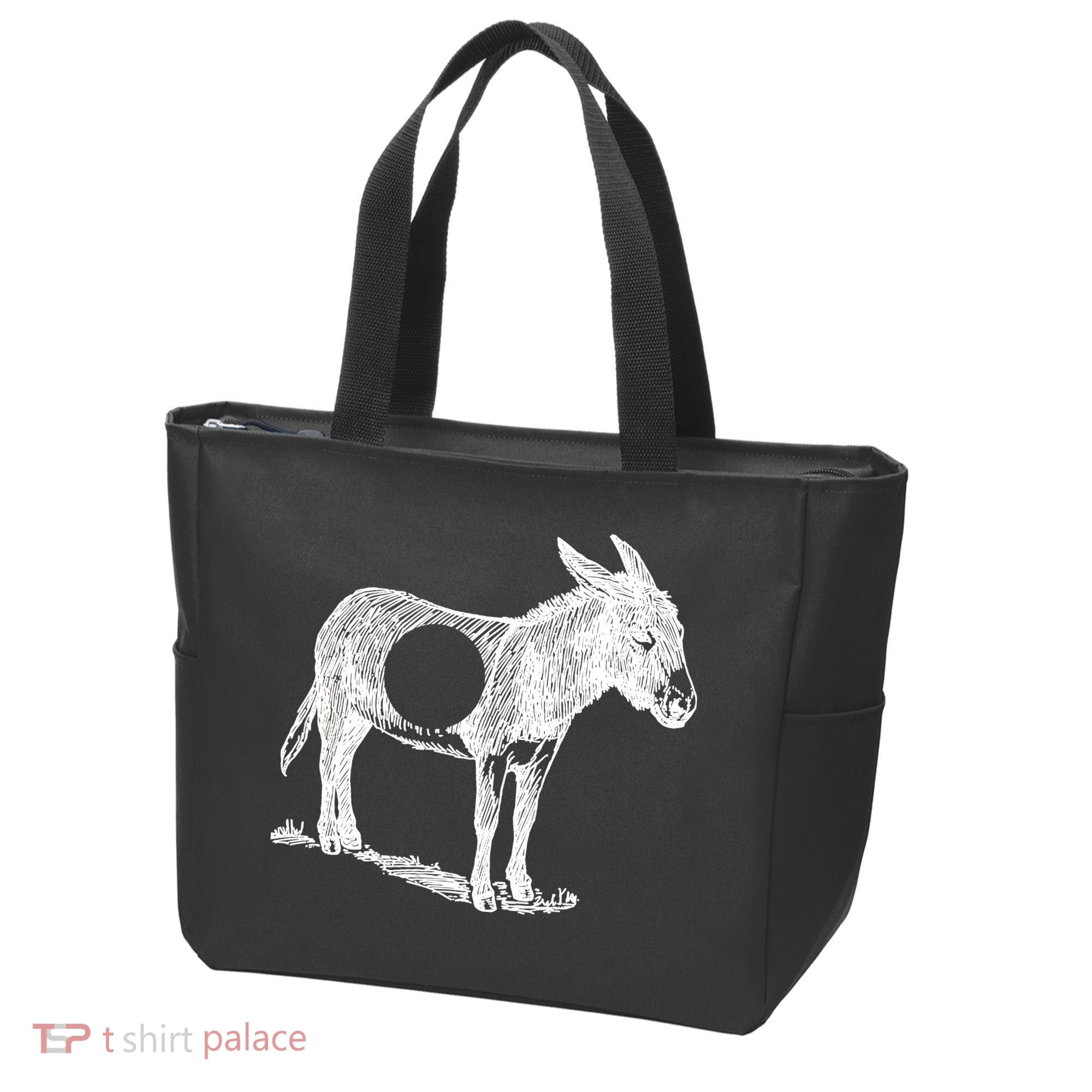 Funny Asshole Donkey Tote Bag