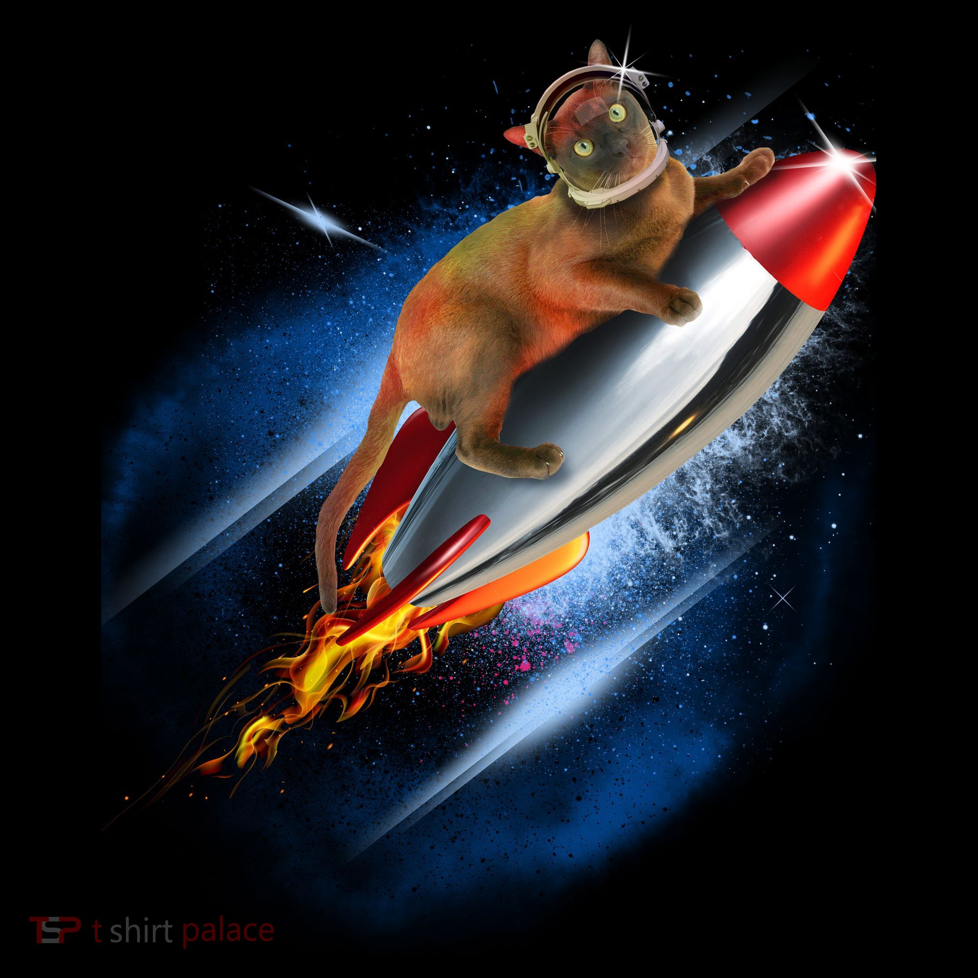 Funny Astronaut Cat Blasting Off In Space Baby Bodysuit