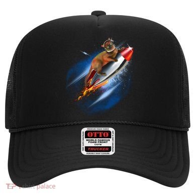 Funny Astronaut Cat Blasting Off In Space Hat