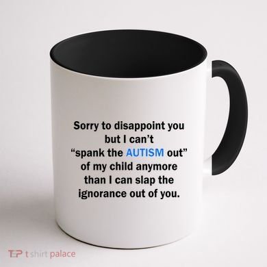 Funny Autism Quote Coffee Mug back