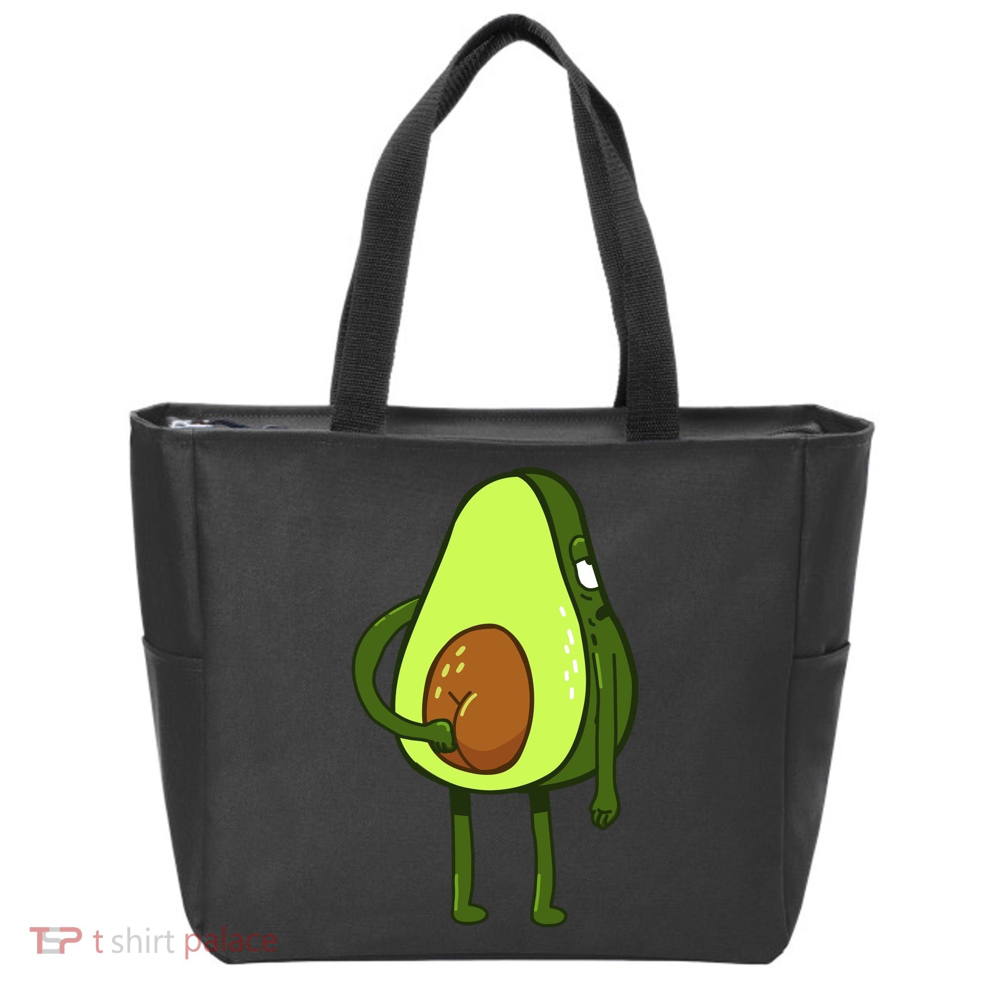 Funny Avocado Butt Tote Bag