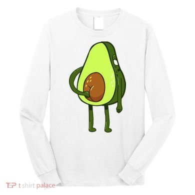 Funny Avocado Butt Long Sleeve Shirt