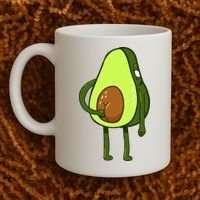 Funny Avocado Butt Coffee Mug thumb 2