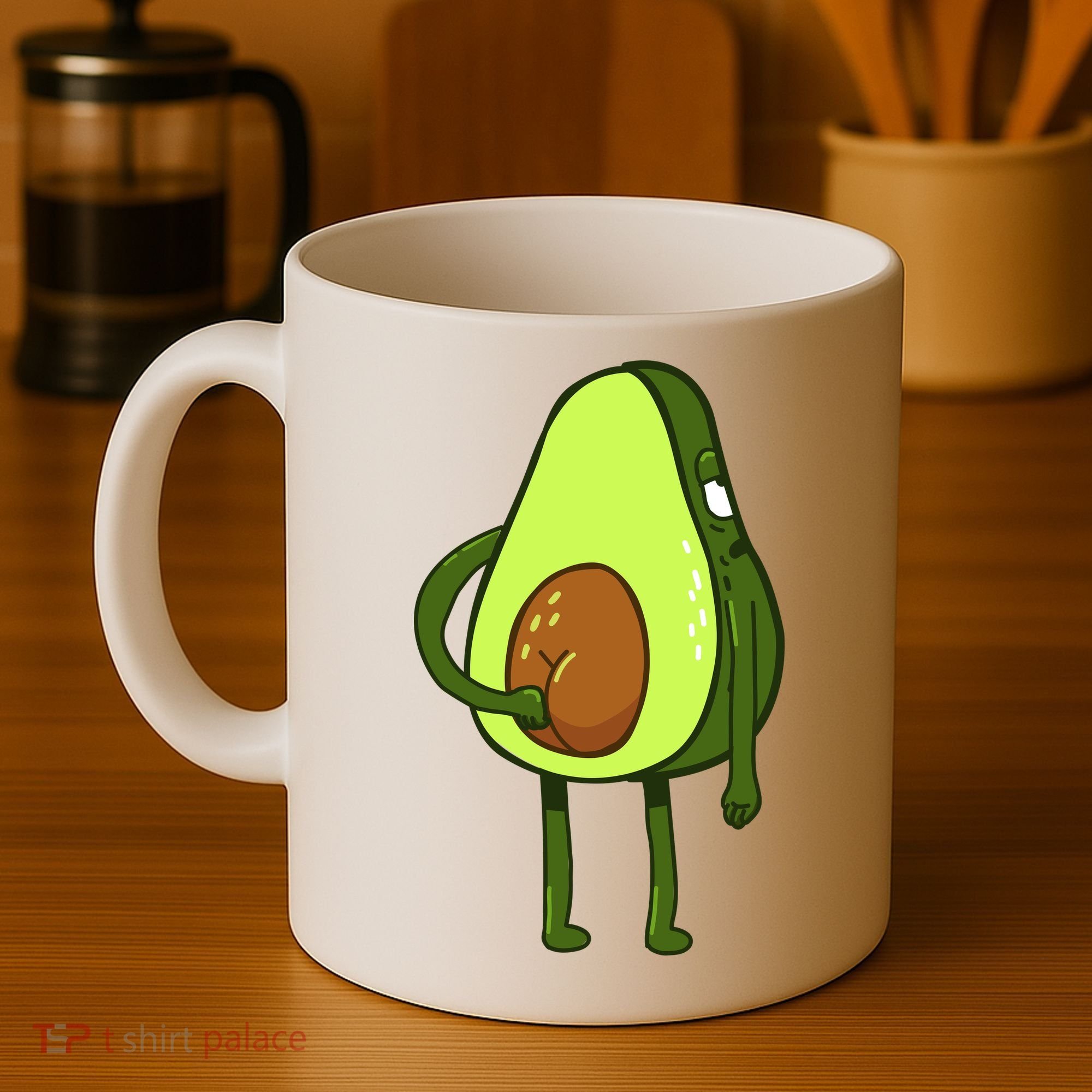 Funny Avocado Butt Coffee Mug