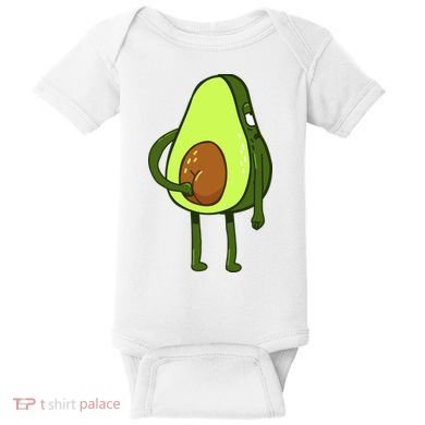 Funny Avocado Butt Baby Bodysuit