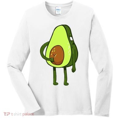 Funny Avocado Butt Women's Long Sleeve Shirt