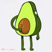Funny Avocado Butt Women's Long Sleeve Shirt thumb 2