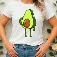 Funny Avocado Butt Women's T-Shirt thumb 2
